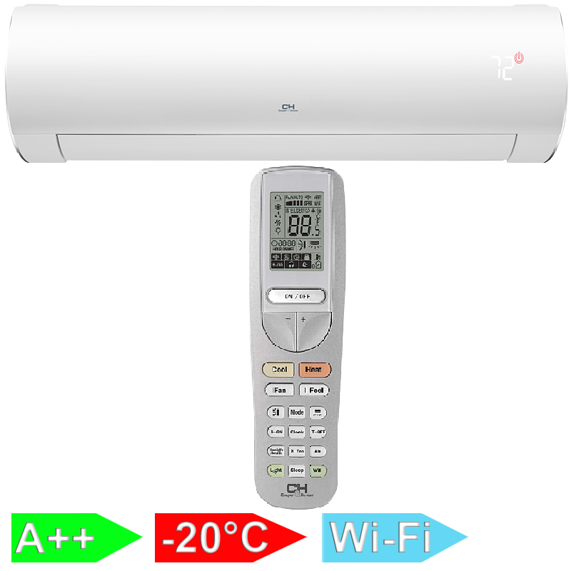 Внутрішній настінний блок Cooper&Hunter Nordic Multi Light Daytona White CH-S24FTXD-WP(I)